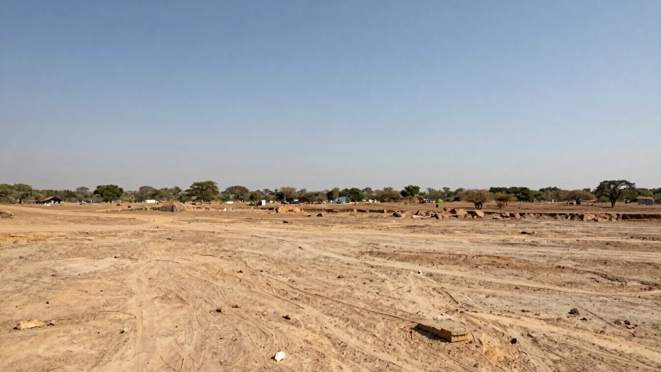 Wide environmental view of the Yadagirigutta project site, open s